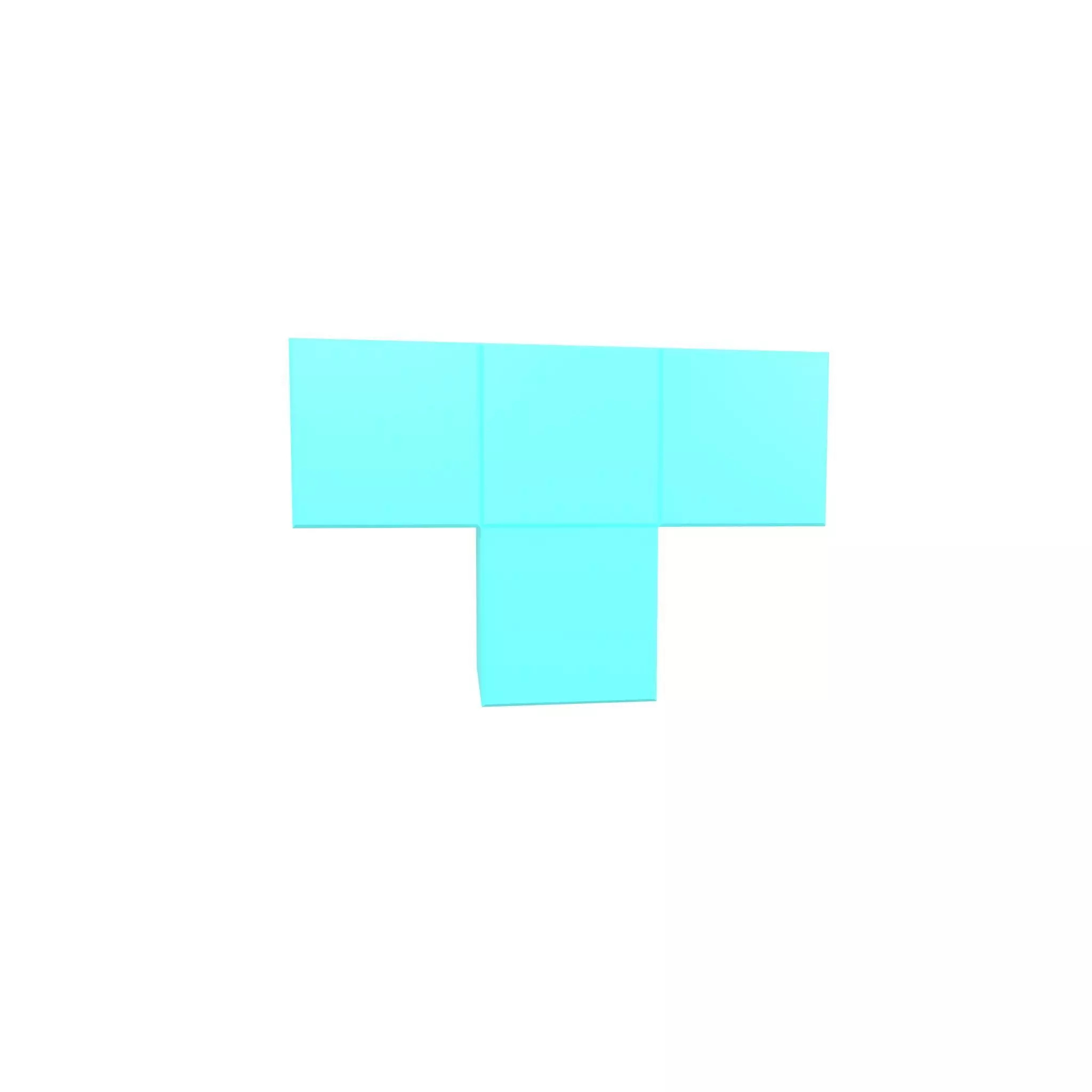 Tetris Block v5 002 Low-poly 3D model_0