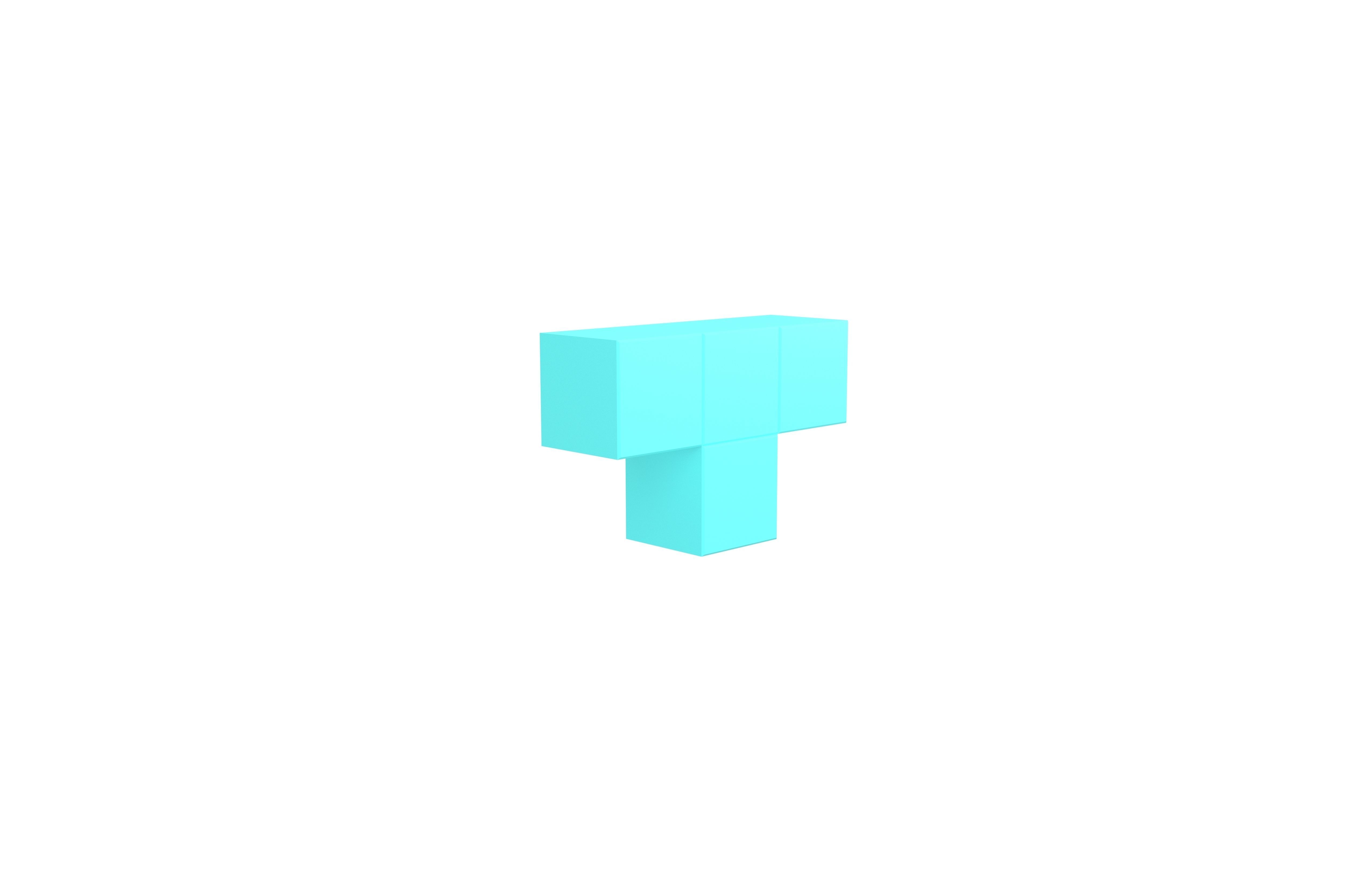 Tetris Block v5 002 Low-poly 3D model_3