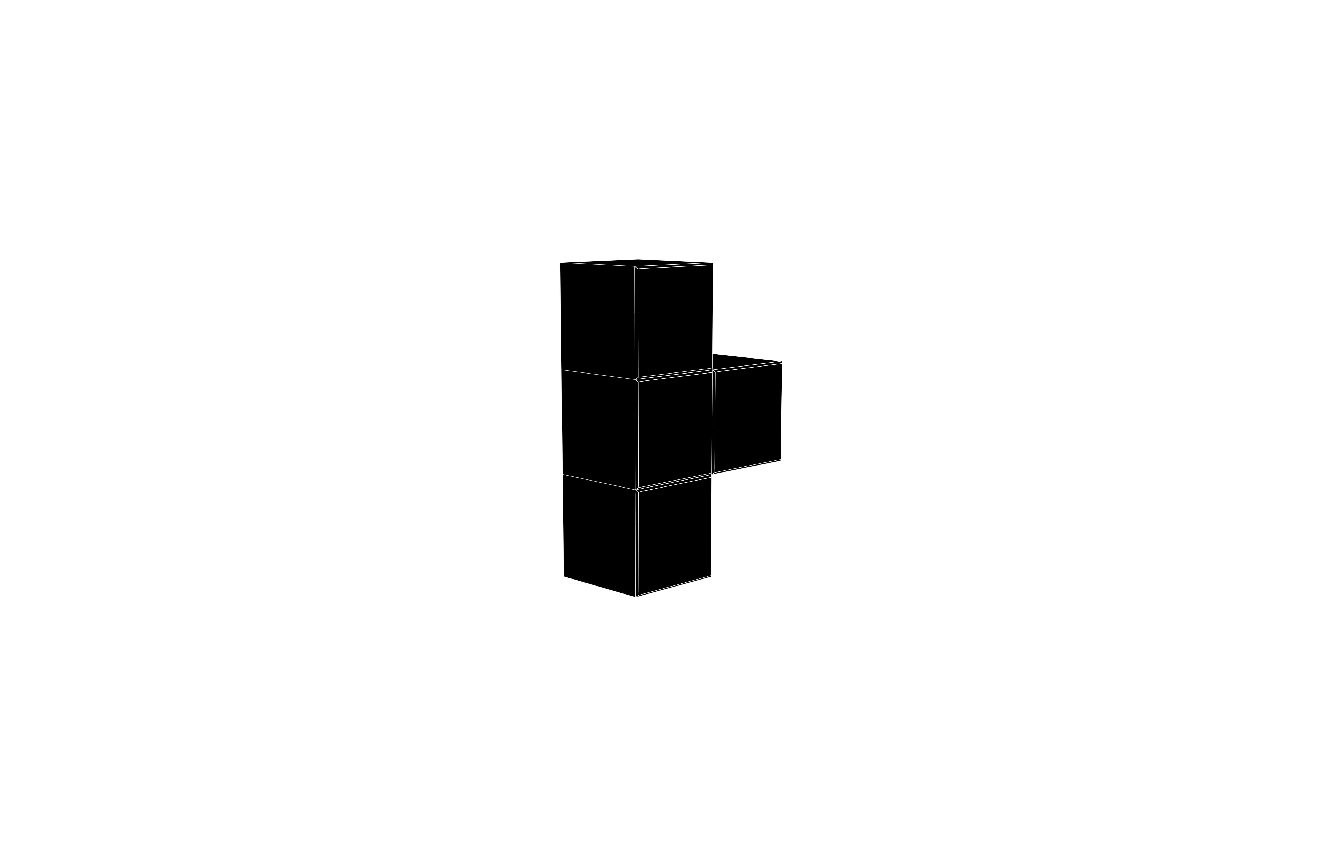 Tetris Block v5 1 002 Low-poly 3D model_7