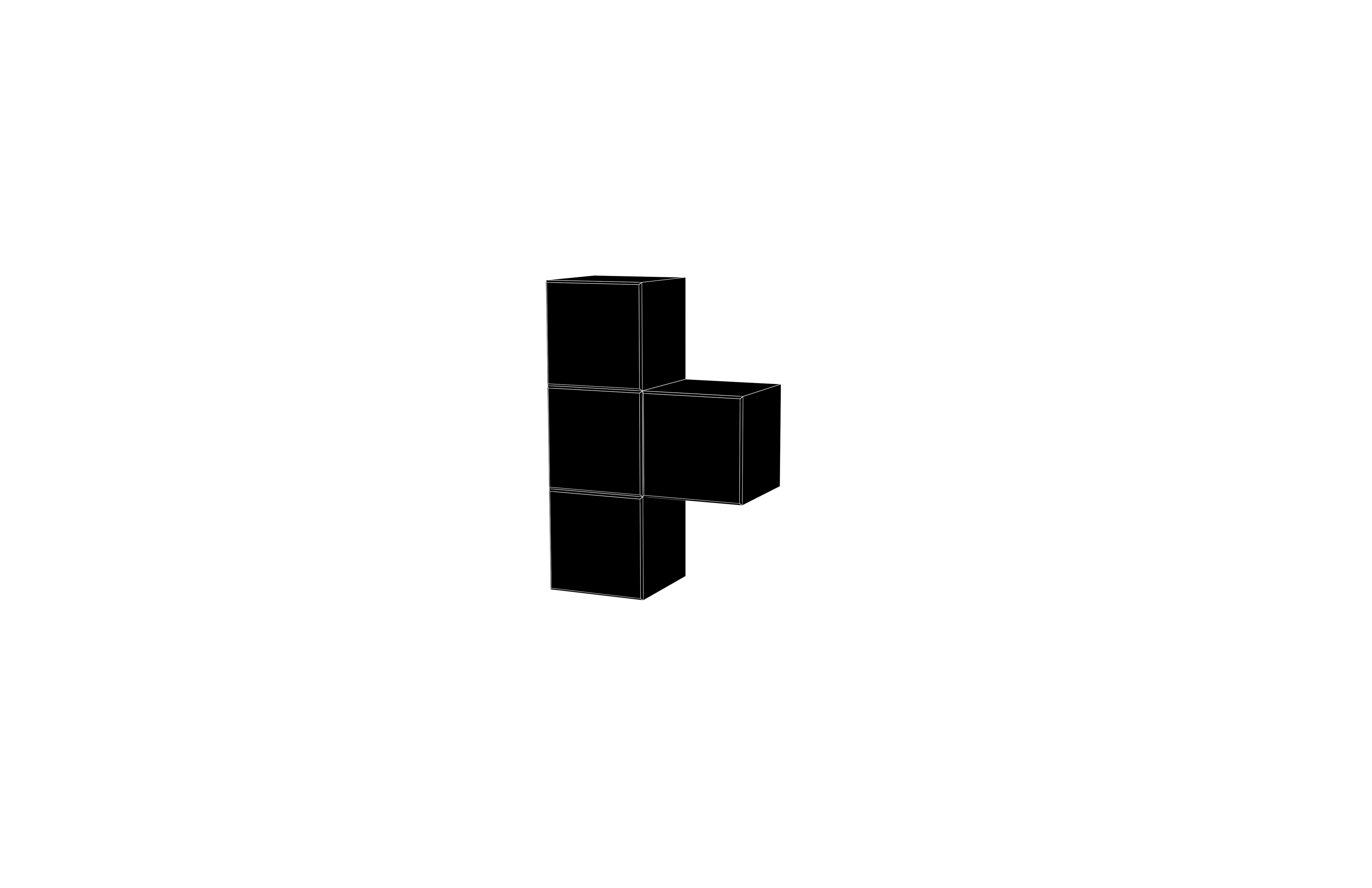 Tetris Block v5 1 002 Low-poly 3D model_6