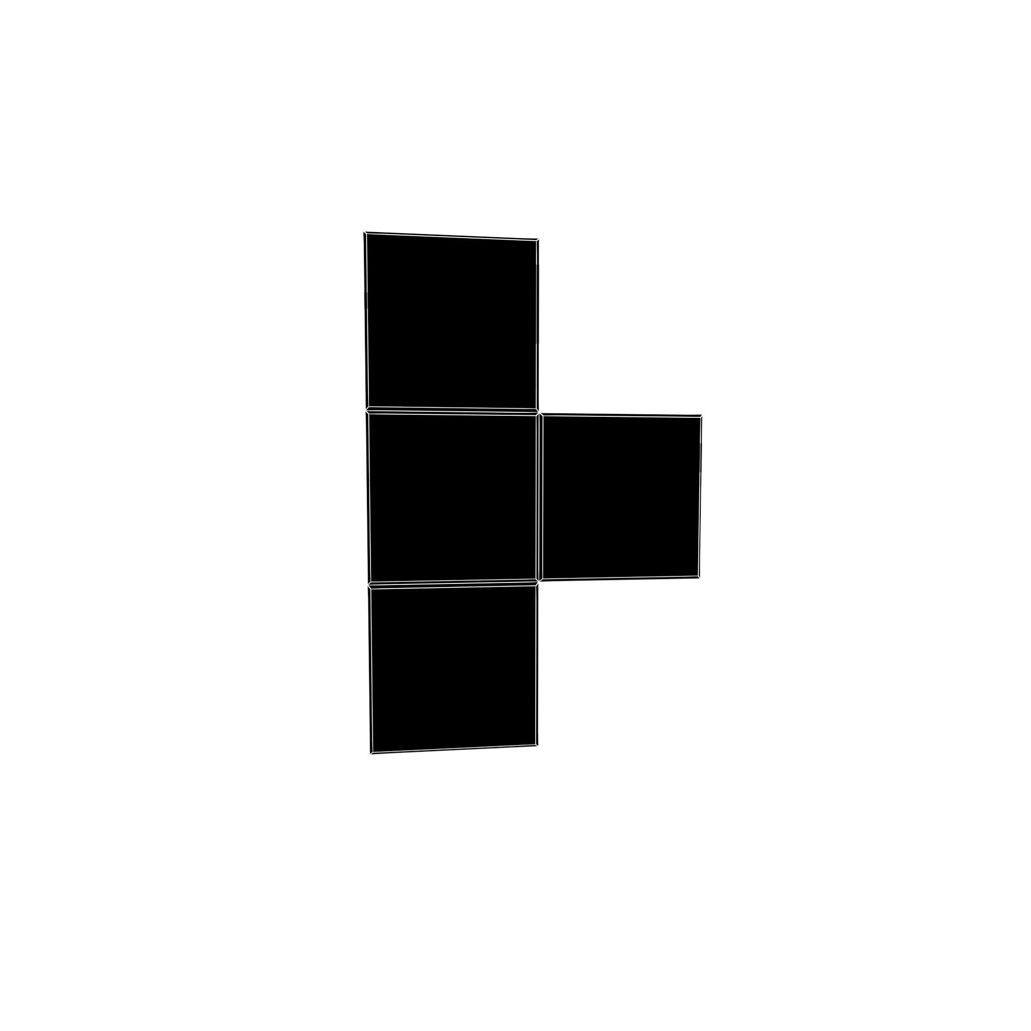 Tetris Block v5 1 003 Low-poly 3D model_4