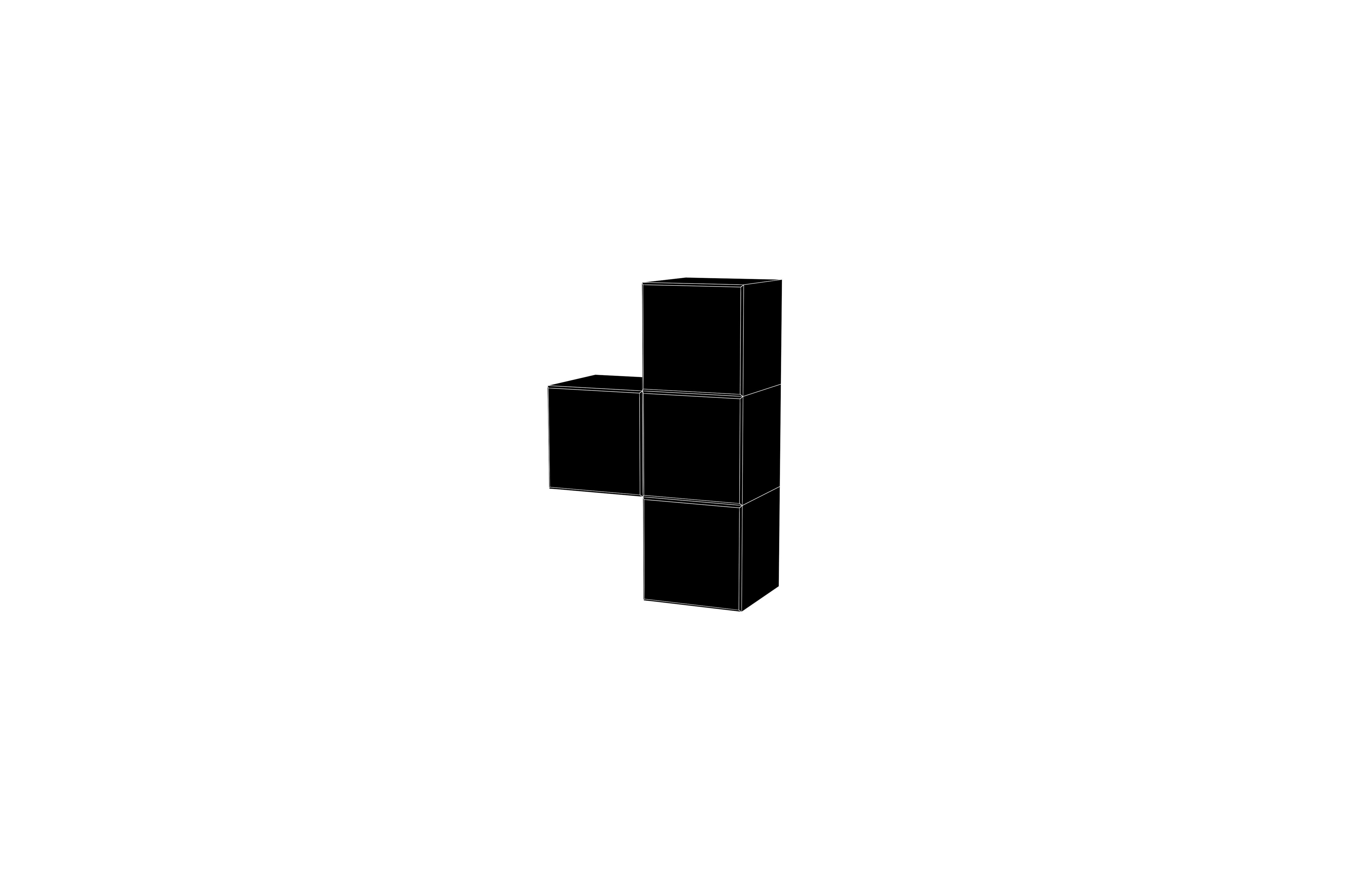 Tetris Block v5 2 002 Low-poly 3D model_6