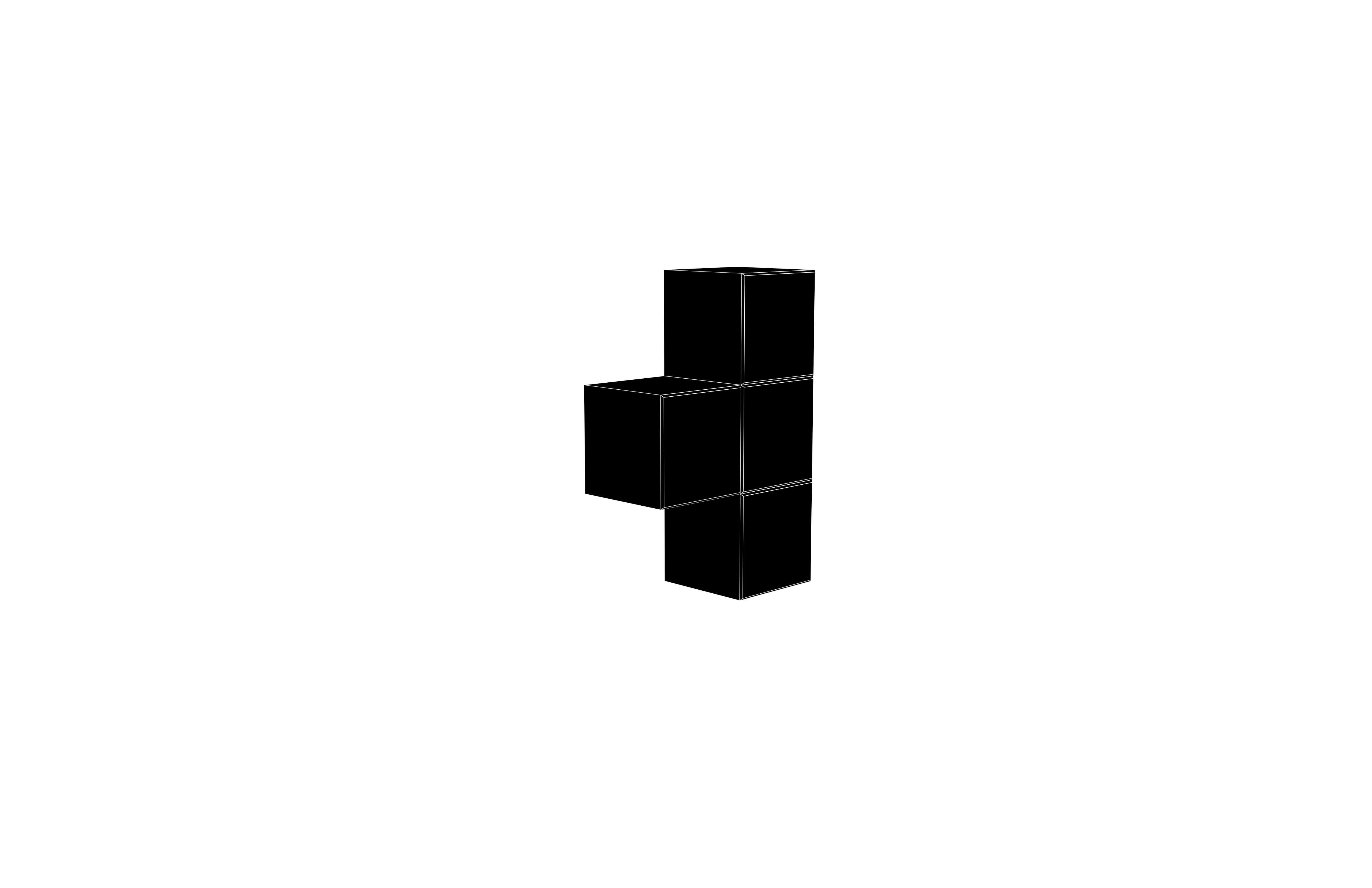 Tetris Block v5 2 002 Low-poly 3D model_7