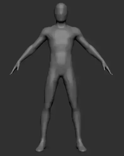 BASE MESH MALE BODY  Free 3D print model