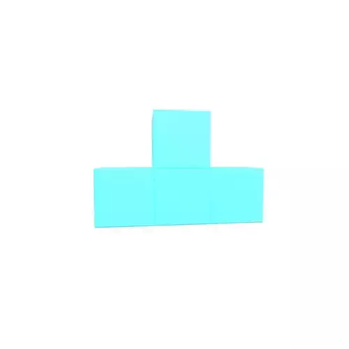Tetris Block v5 3 002 Low-poly 3D model