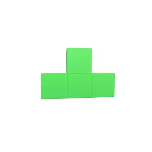 Tetris Block v5 3 004 Low-poly 3D model