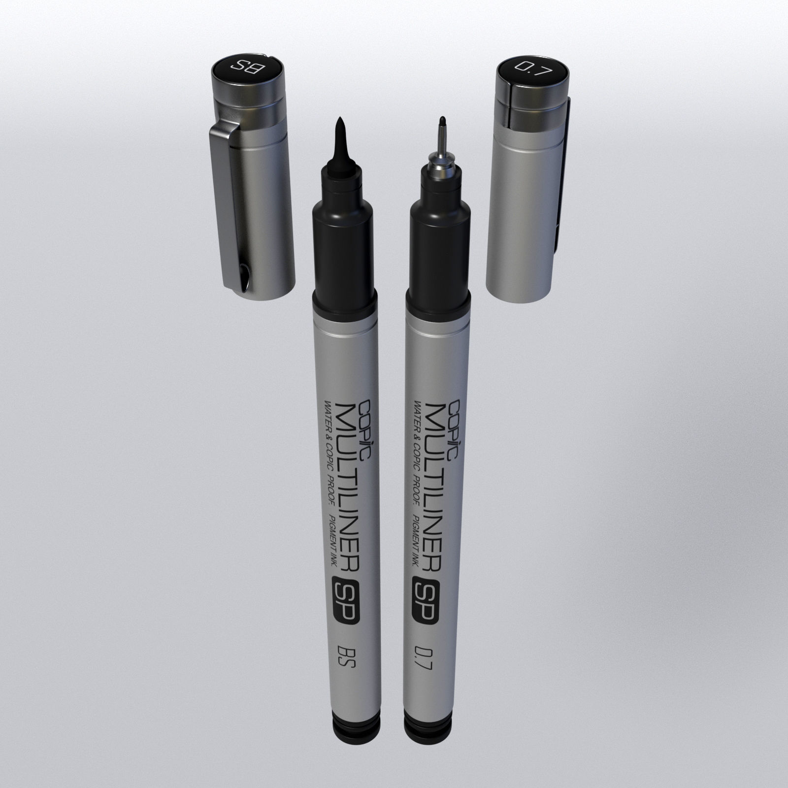 Copic Multiliner SP 3D model_3
