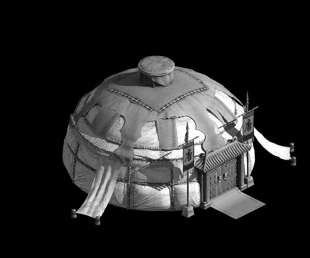 Barracks-Big Tent 361 3D model_2