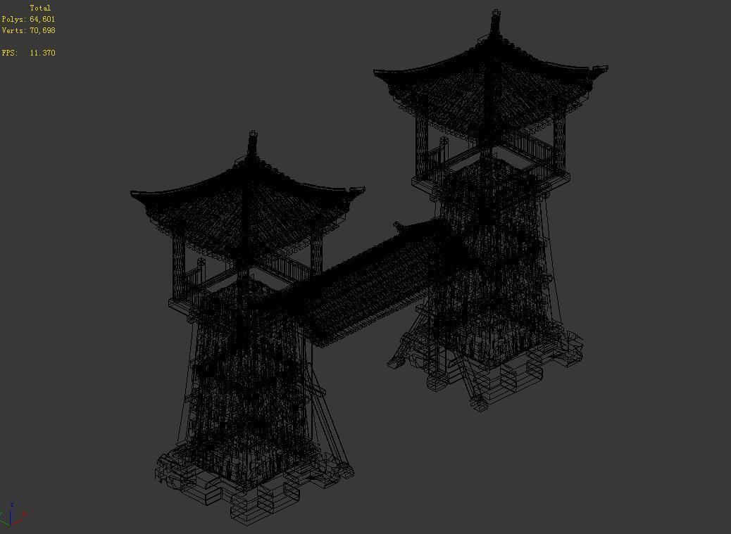 Barracks-Tower 75 3D model_3