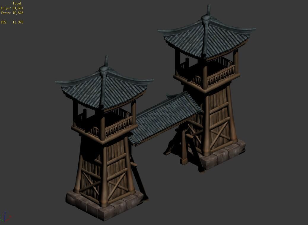 Barracks-Tower 75 3D model_4