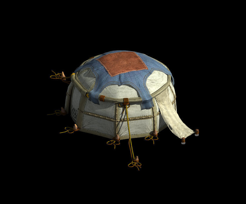 Barracks-Small Tent-37 3D model_1