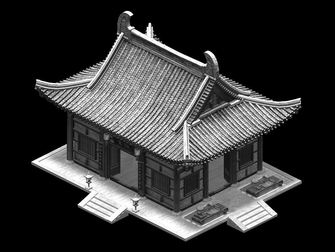 Confucius-School 14 3D model_2
