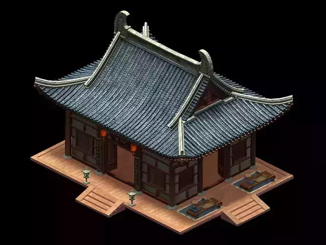 Confucius-School 14 3D model