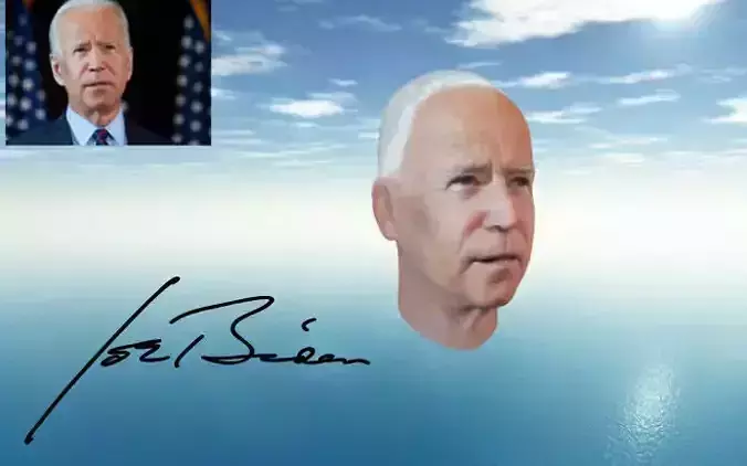 Joe Biden USA election 3d model Joe Biden 3d model  Low-poly 3D model
