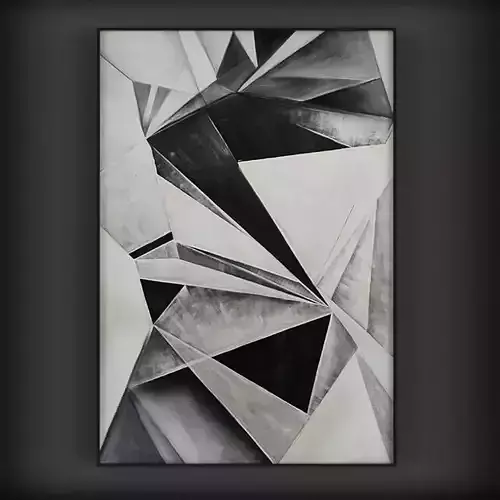 Picture Frames Low-poly 3D model