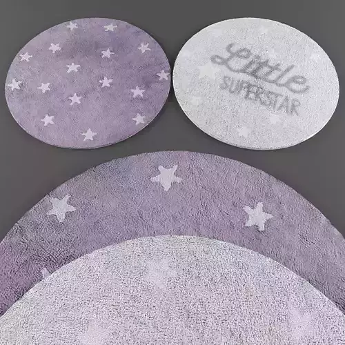 Rugs collection 241 Low-poly 3D model
