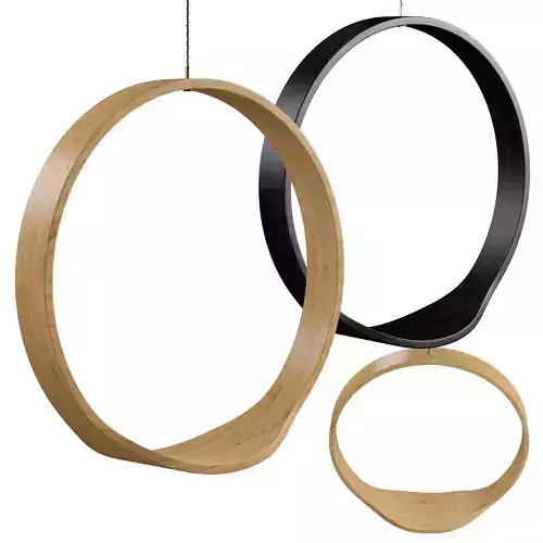 swing wooden armchair by Iwona Kosicka