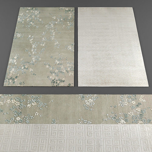Rugs collection 244 Low-poly 3D model