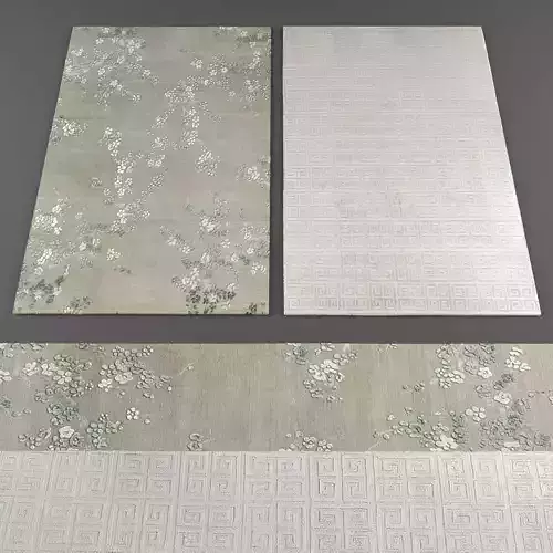 Rugs collection 244 Low-poly 3D model