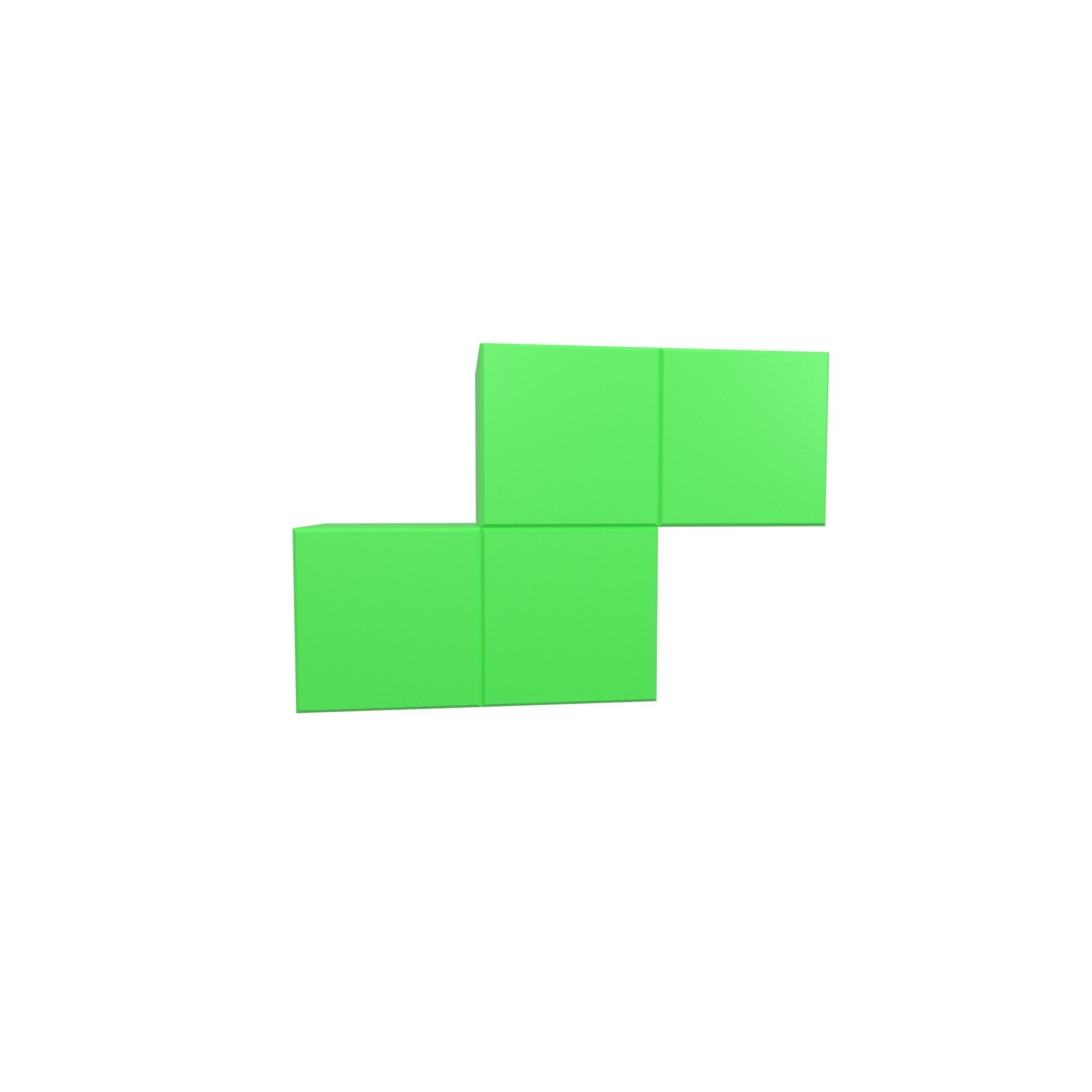 Tetris Block v4 Pack 01 Low-poly 3D model_33