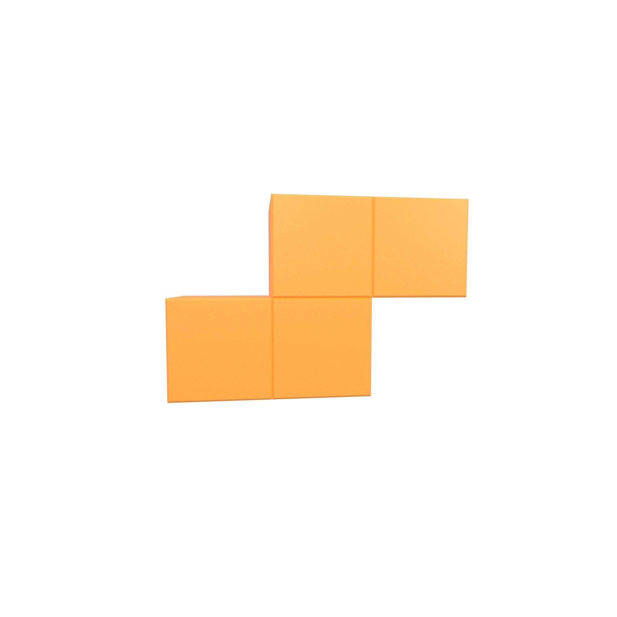 Tetris Block v4 Pack 01 Low-poly 3D model_30