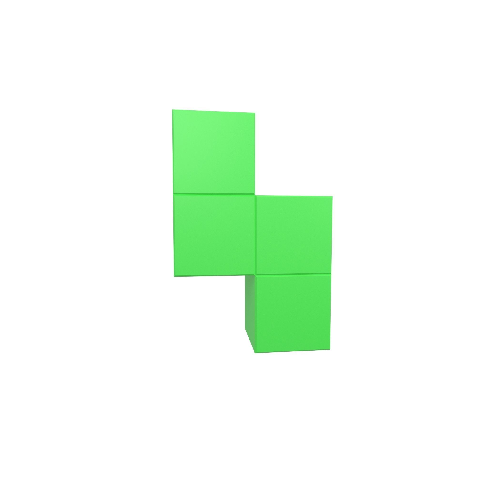 Tetris Block v4 Pack 01 Low-poly 3D model_14