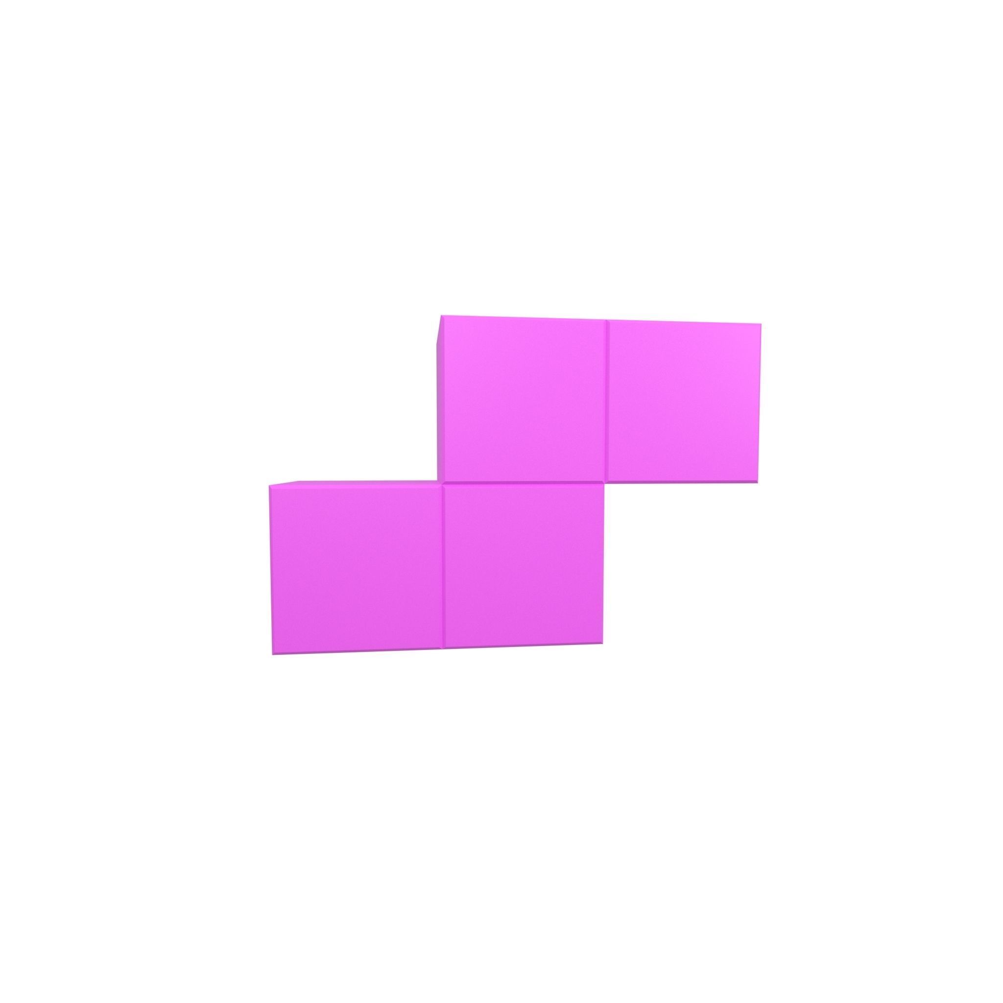 Tetris Block v4 Pack 01 Low-poly 3D model_38