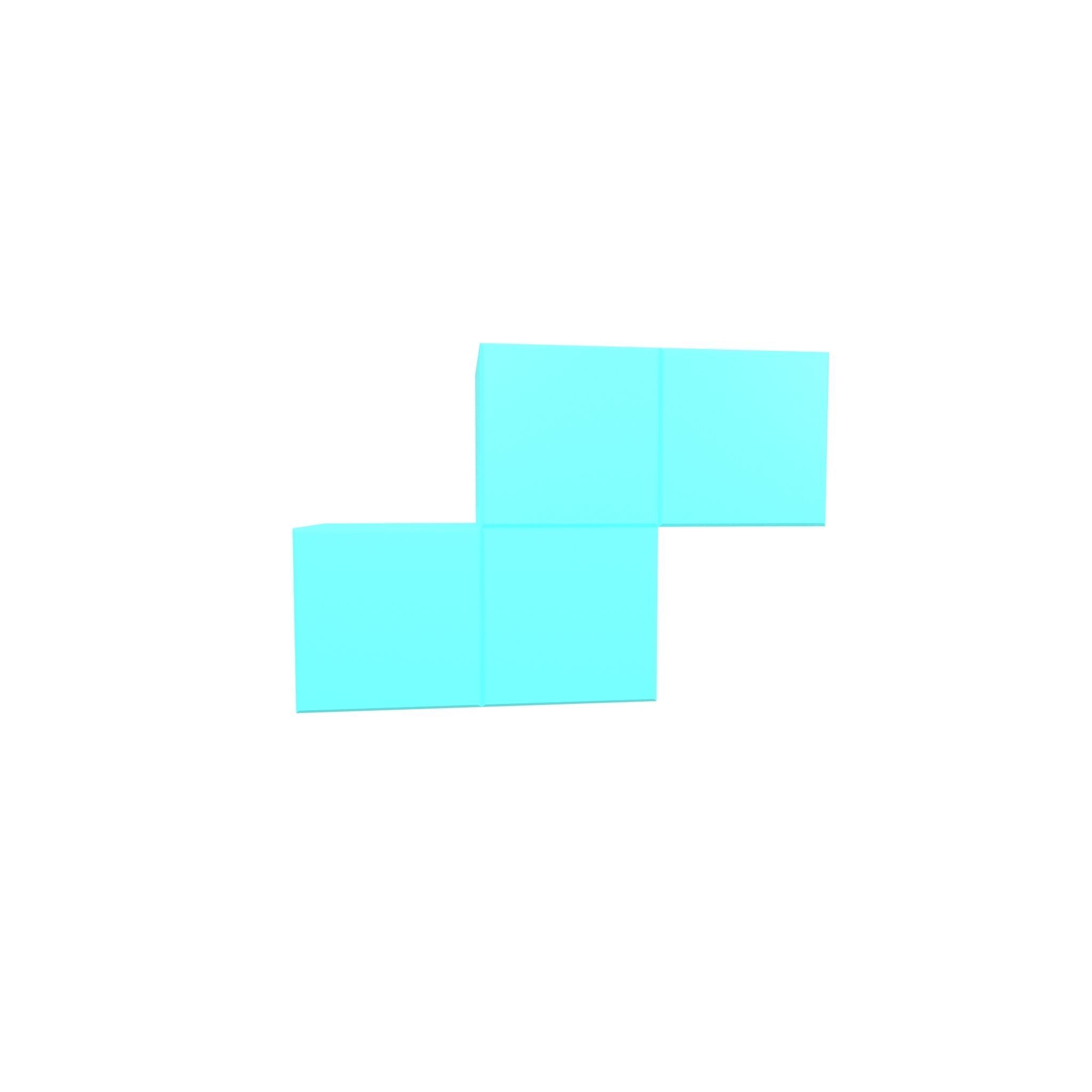 Tetris Block v4 Pack 01 Low-poly 3D model_25