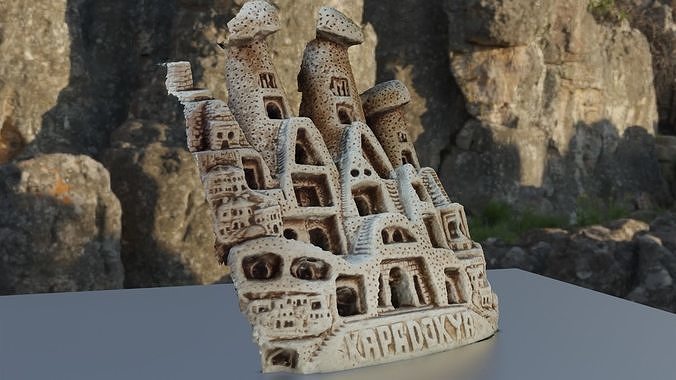 kapadokya 3D model scan Free 3D model