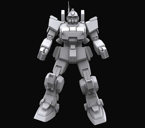 Gundam mobile suit MS RX 79G EZ8 model 3D model