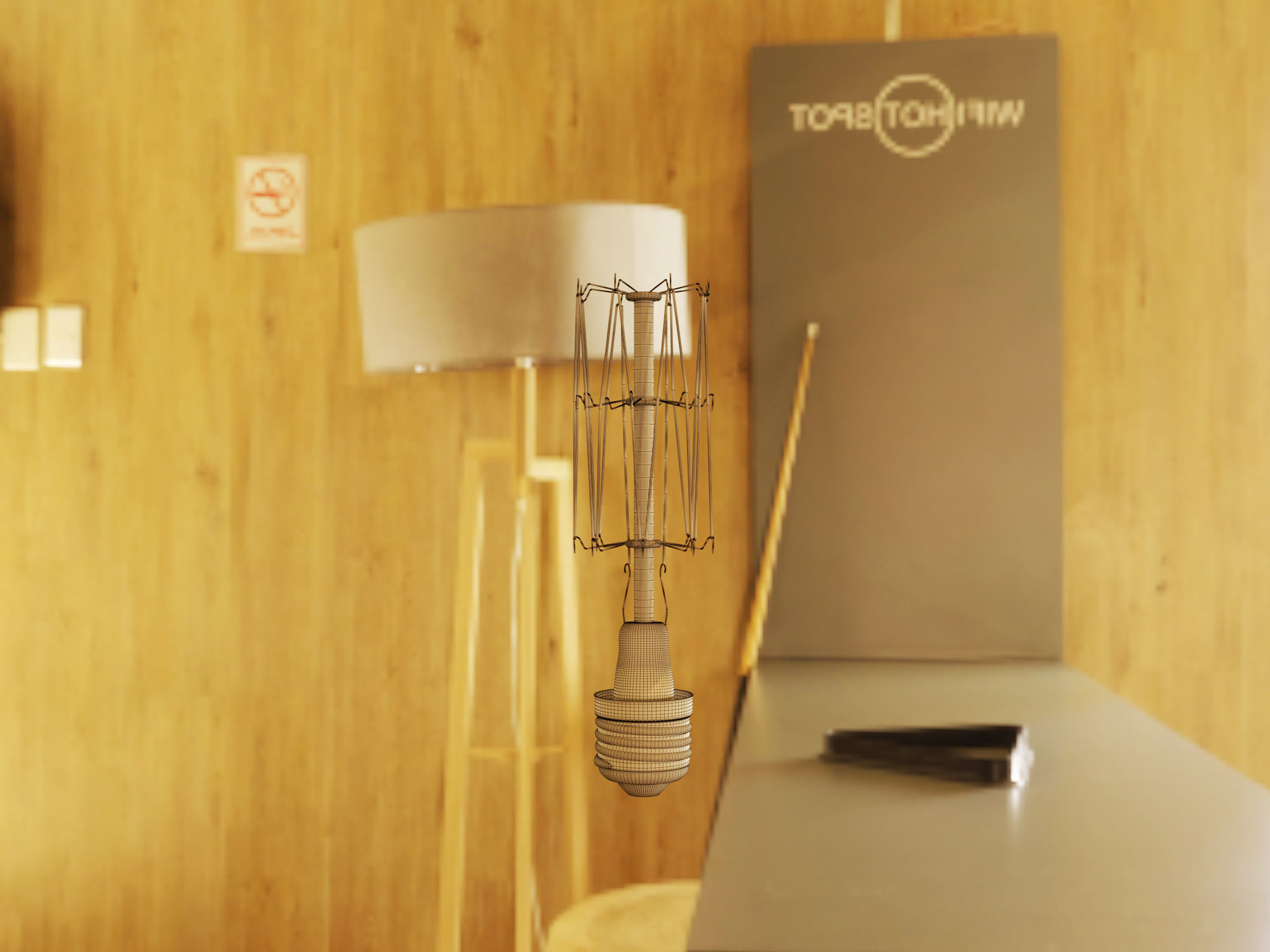 Globe Light Bulb 3D model_6