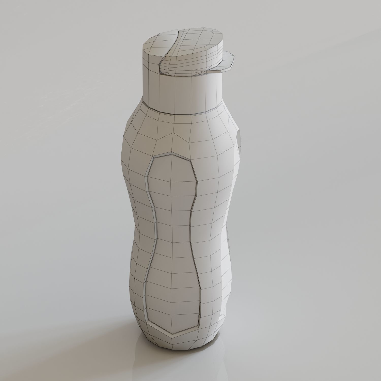 Tupperware Inspired Water Bottle 3D model_2