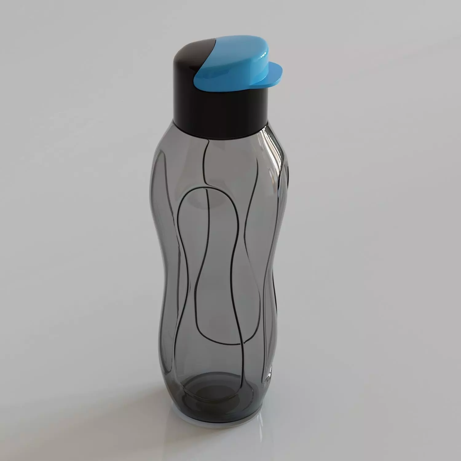 Tupperware Inspired Water Bottle 3D model_0