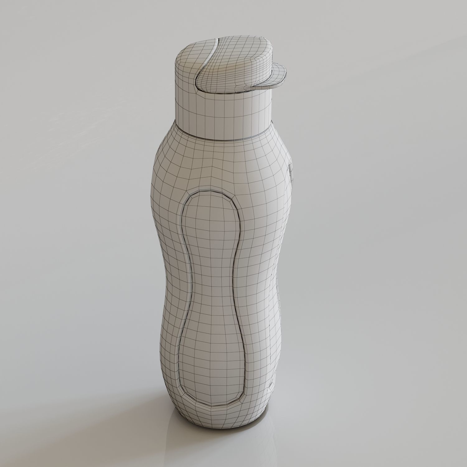 Tupperware Inspired Water Bottle 3D model_3