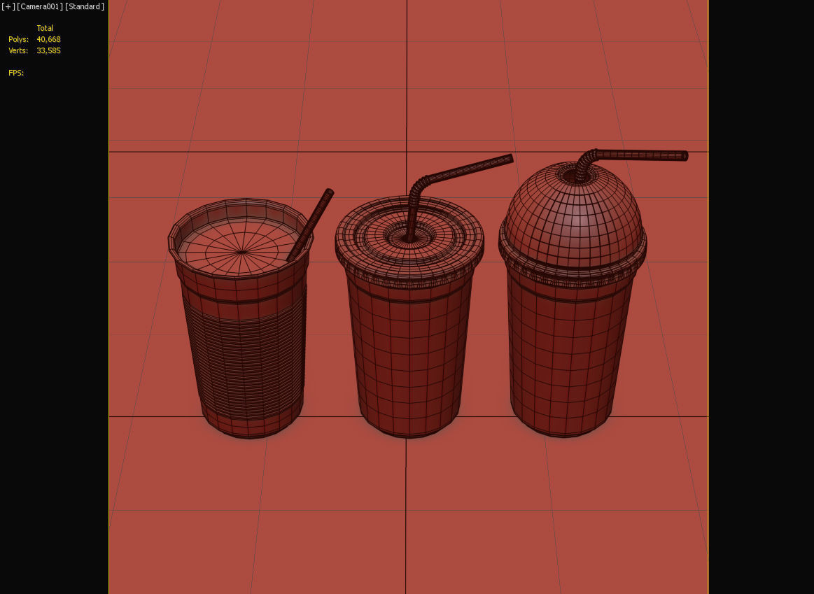 Drink Cup 3D model_8