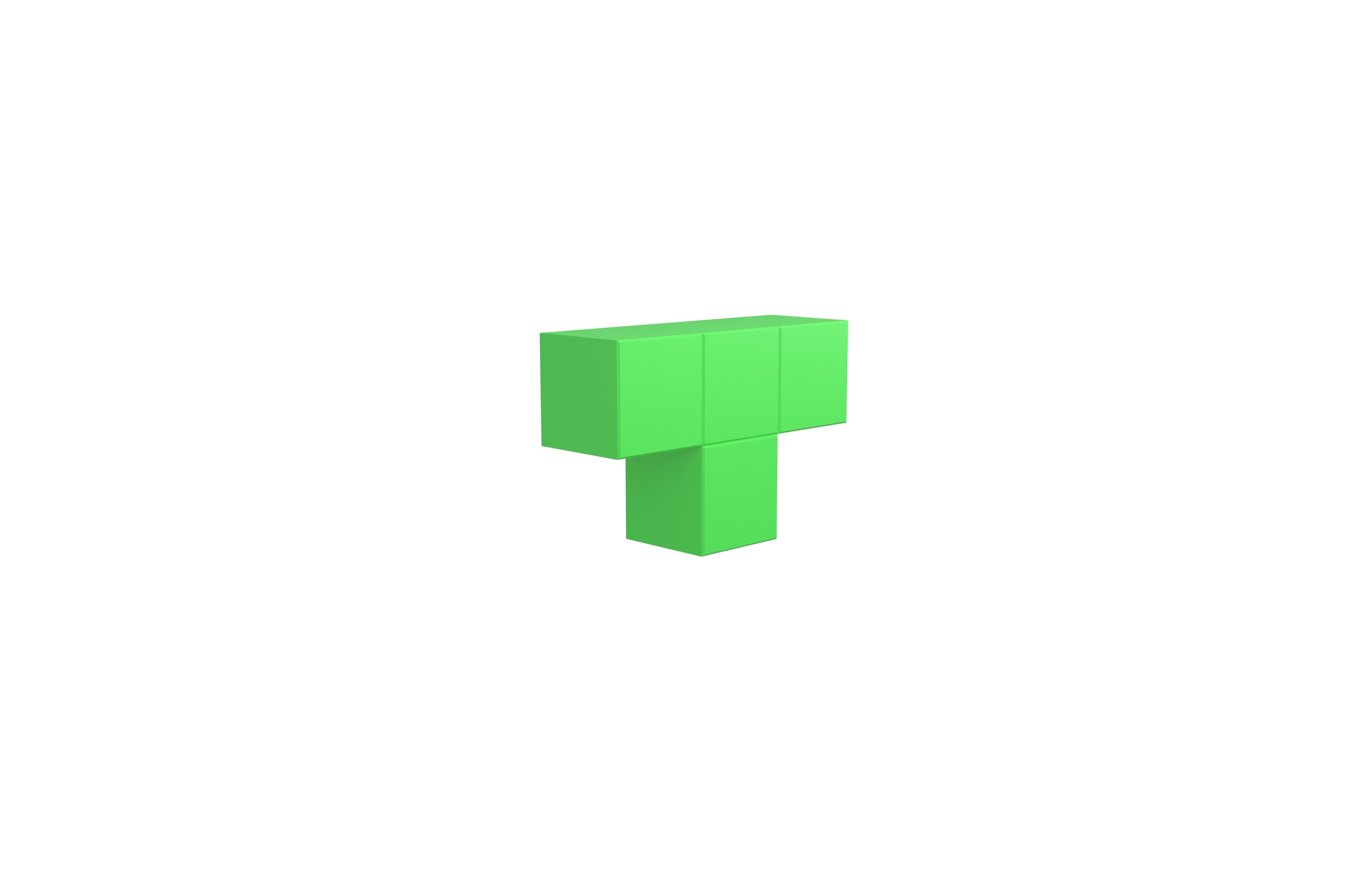 Tetris Block v5 Pack 01 Low-poly 3D model_16