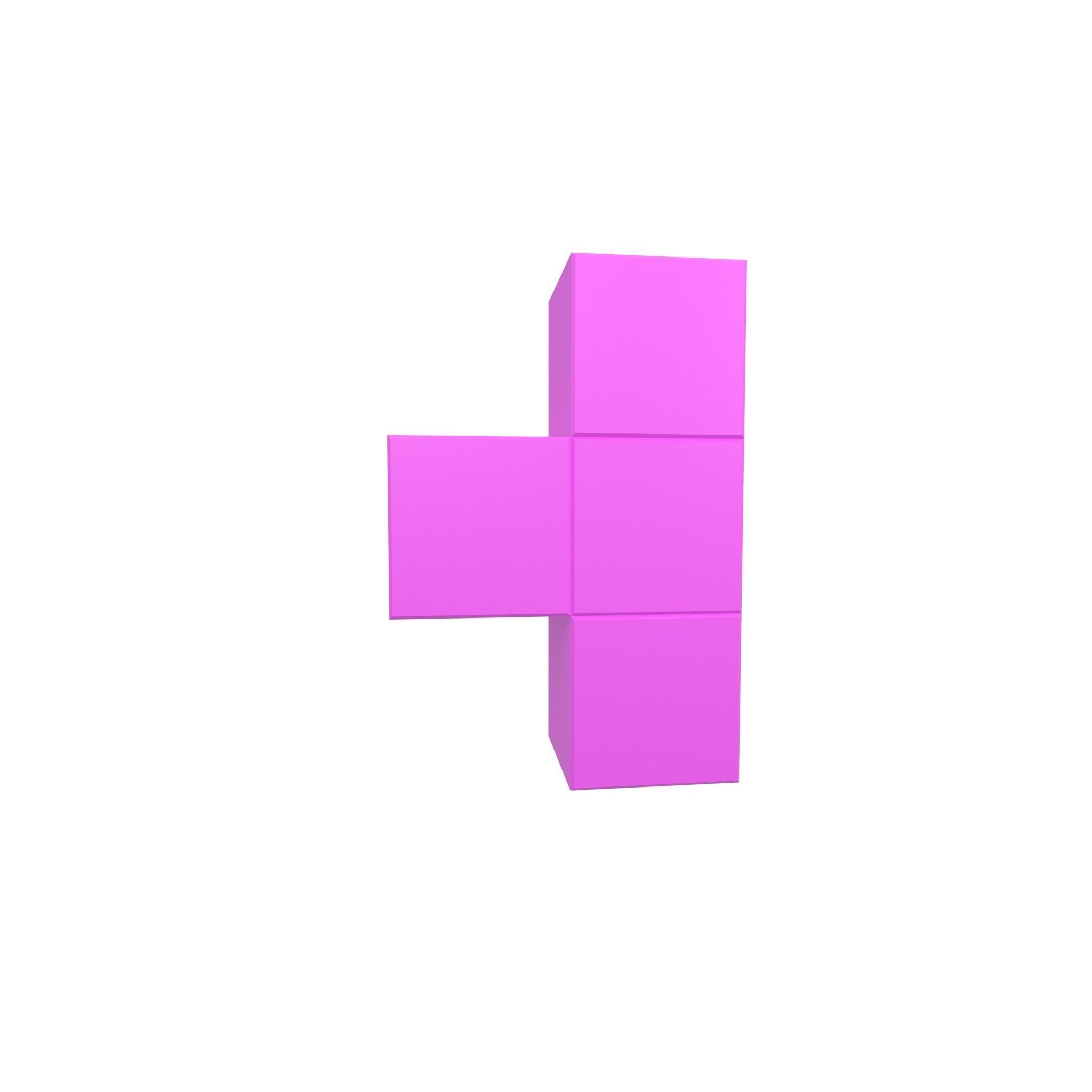 Tetris Block v5 Pack 01 Low-poly 3D model_58