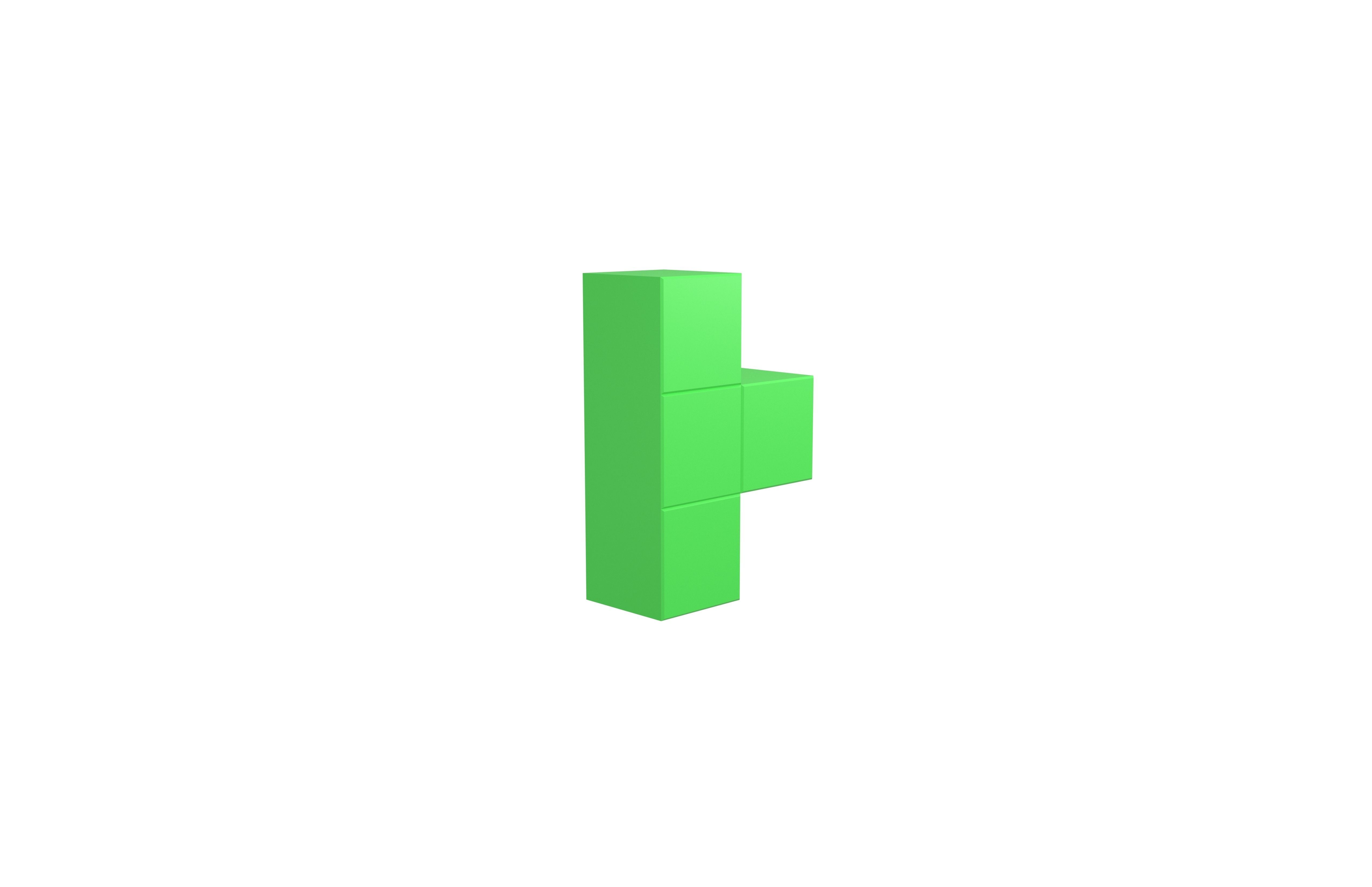 Tetris Block v5 Pack 01 Low-poly 3D model_36
