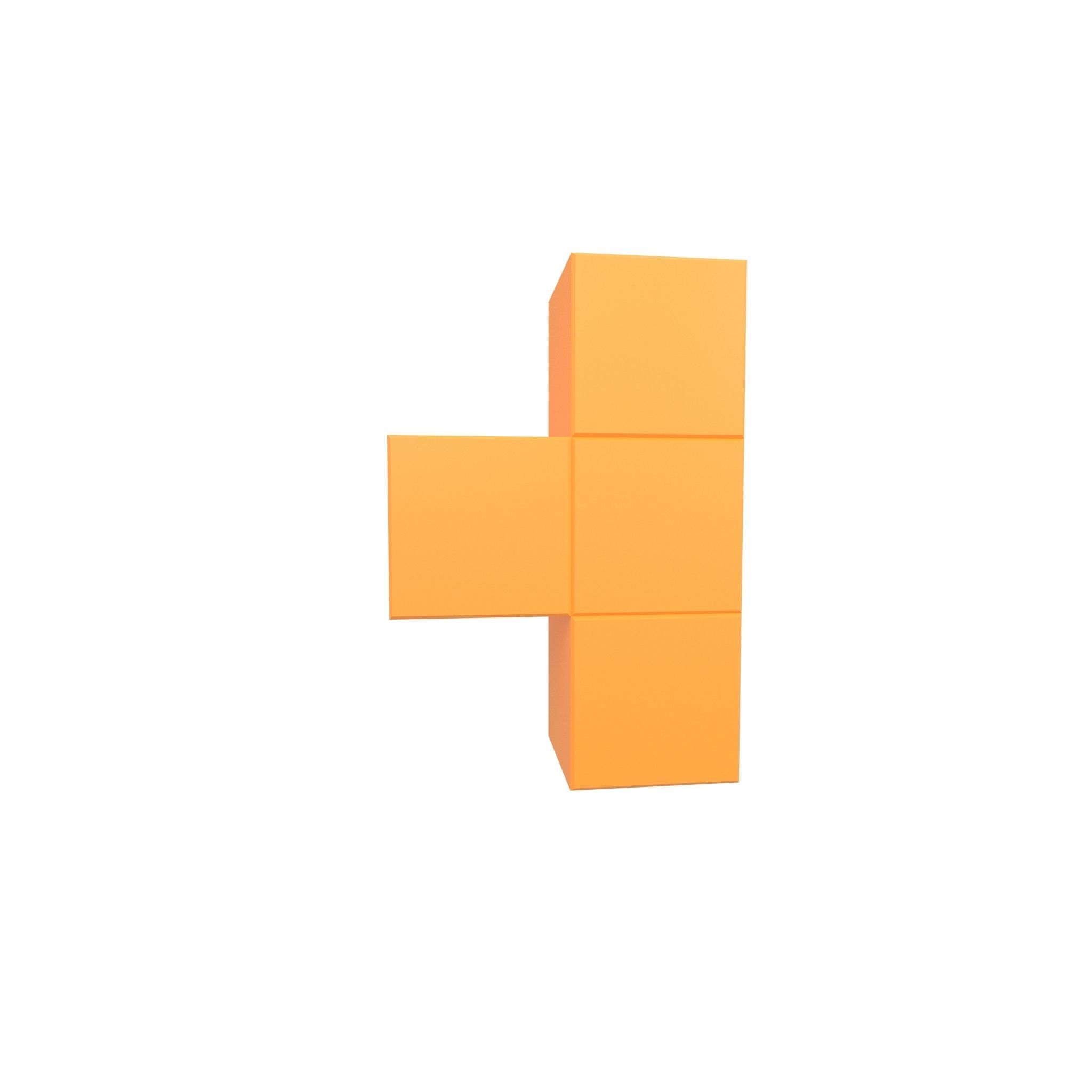 Tetris Block v5 Pack 01 Low-poly 3D model_49