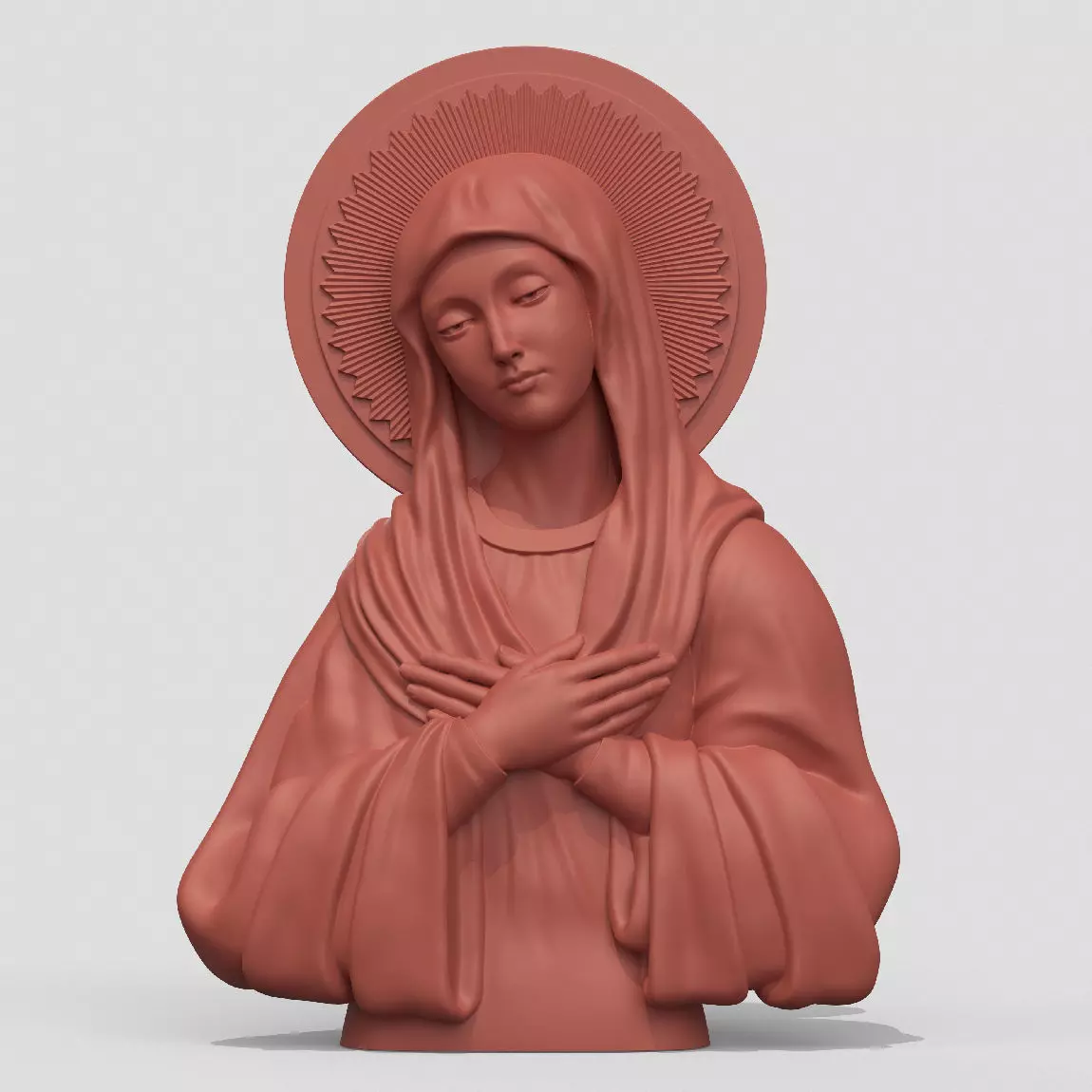 Virgin Mary  3D print model_0