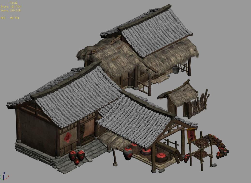 History-Historic Site-Tianlufang 12 3D model_2