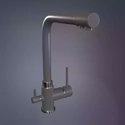 Faucet for kitchen with two handles