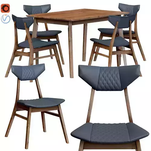 Dining group Rollo 3D model
