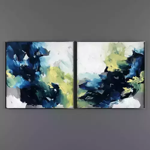 Art86 two abstract paintings