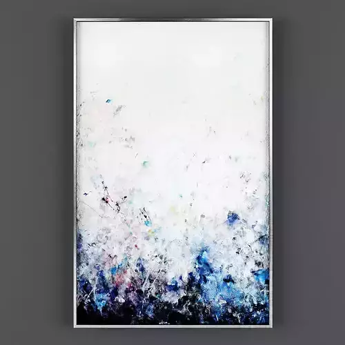 Art88 abstract painting in frame