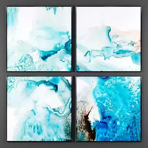 Art93 abstract painting gold