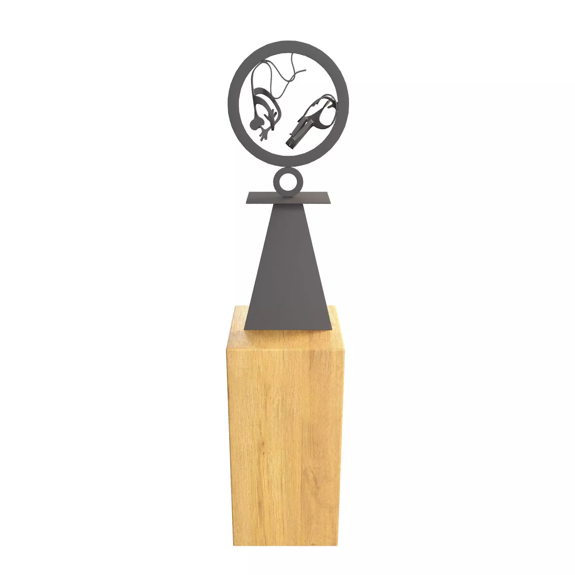 Sculpture circle of life 3D model