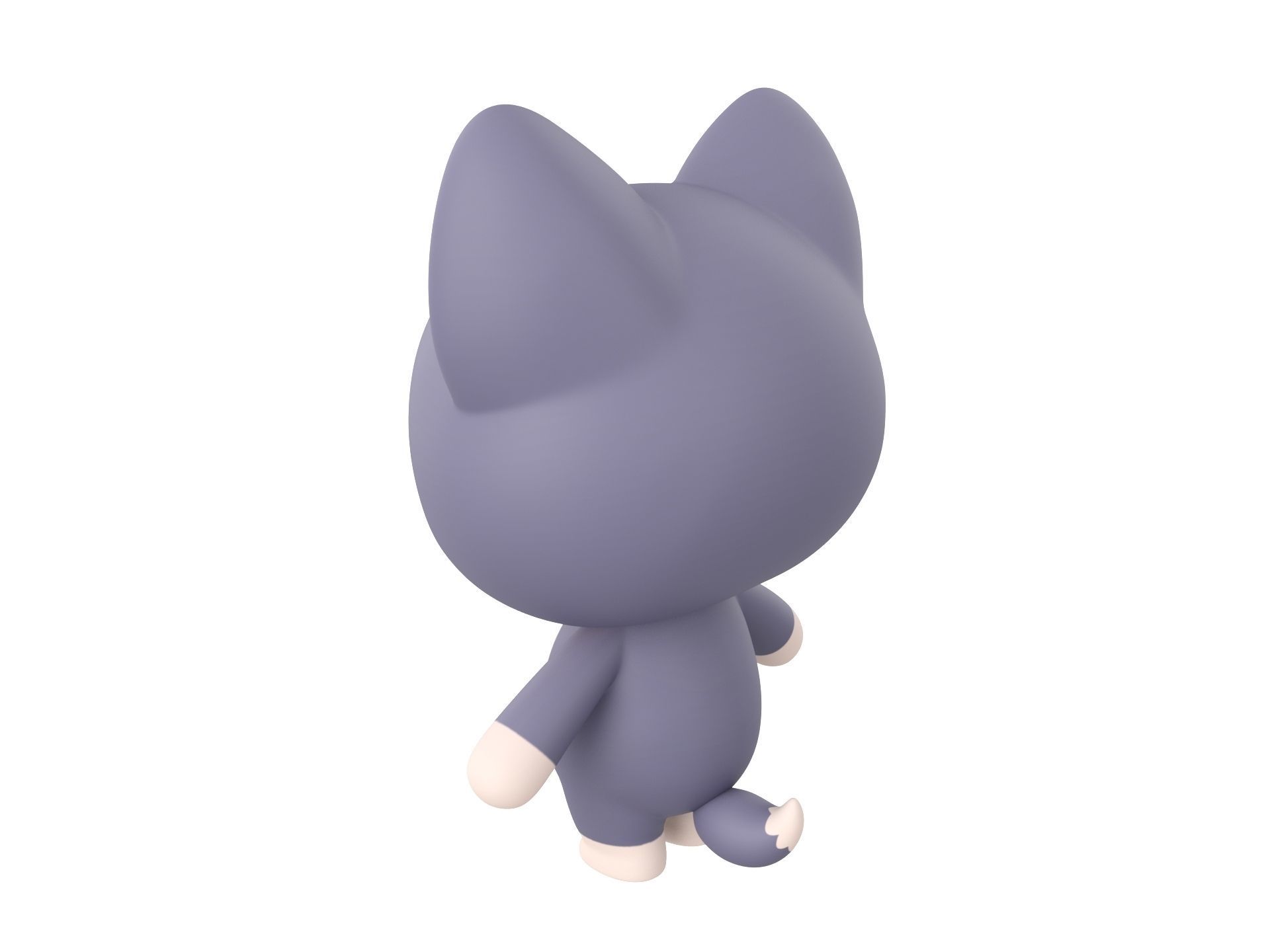 Character023 Wolf 3D model_6