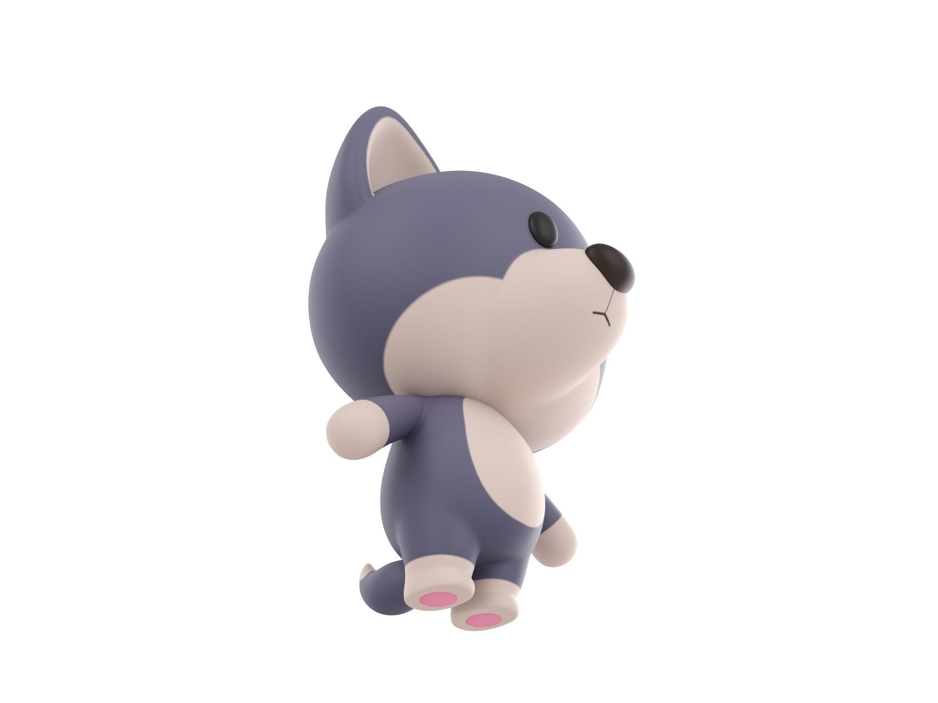 Character023 Wolf 3D model_2