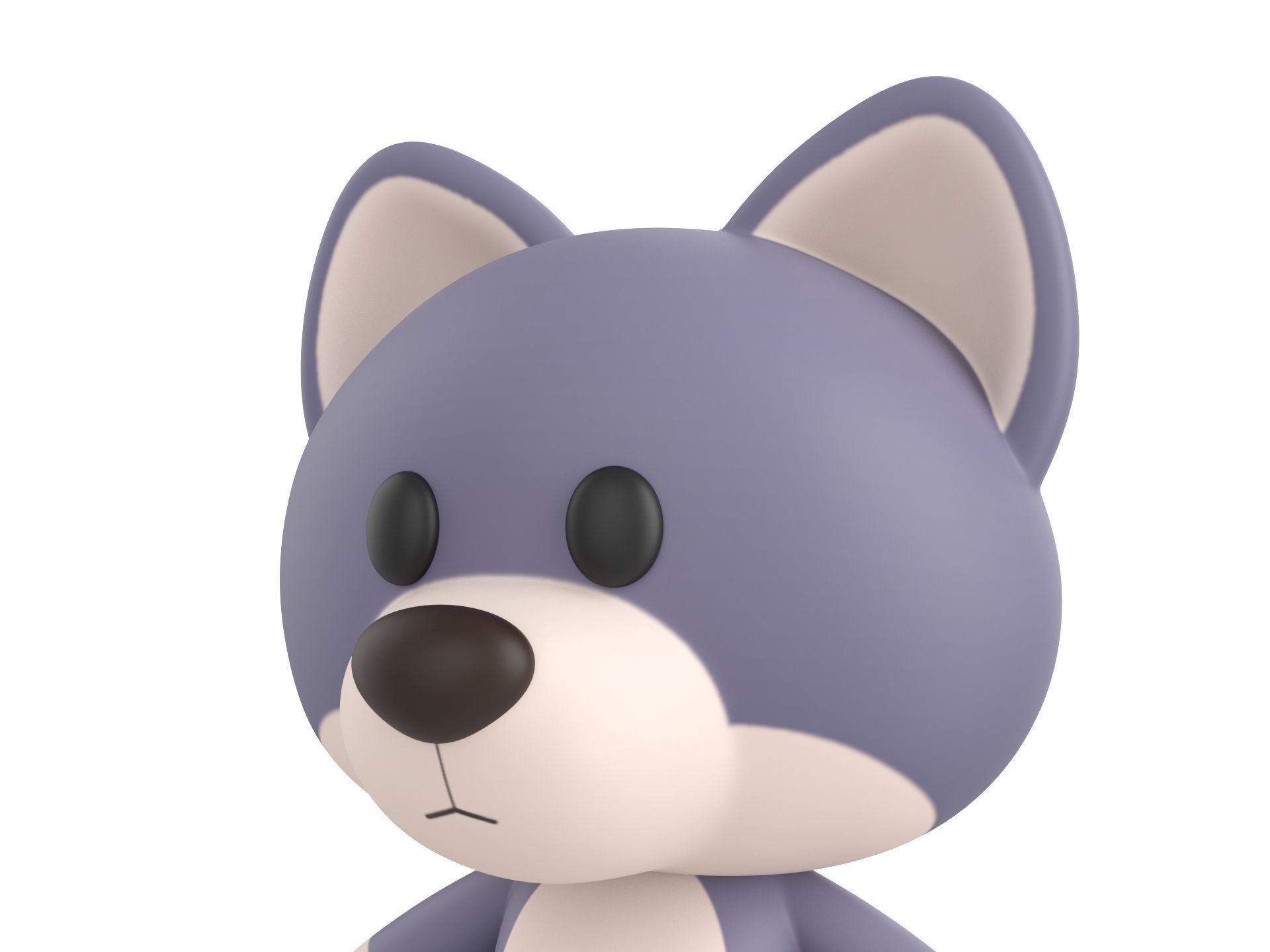 Character023 Wolf 3D model_7